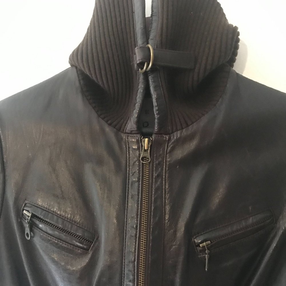 Dark Brown Argentinian Leather Jacket